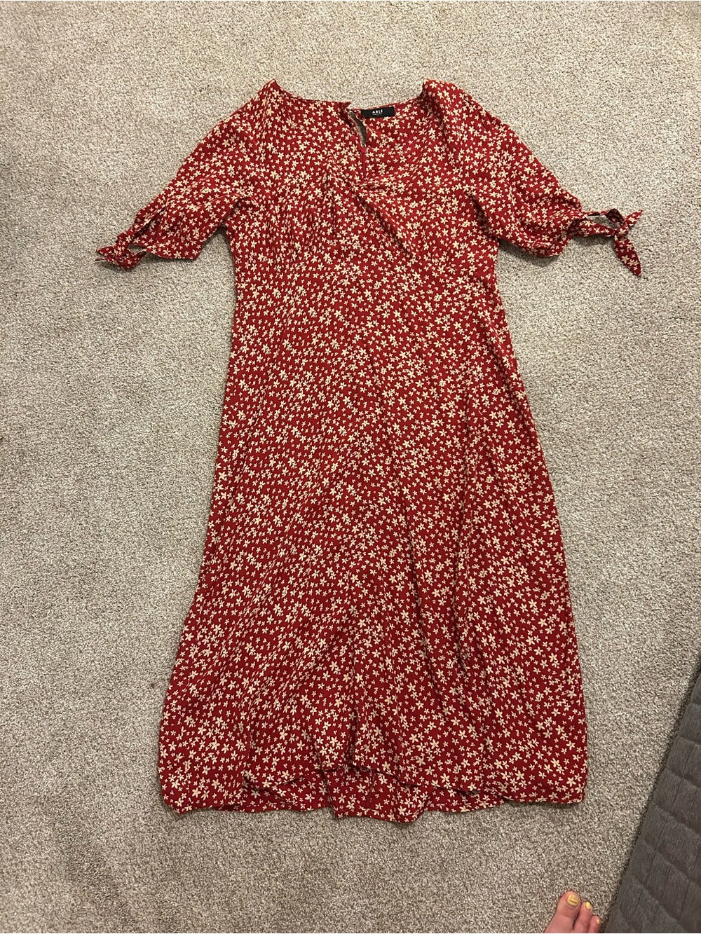 EUC Red Floral Dress